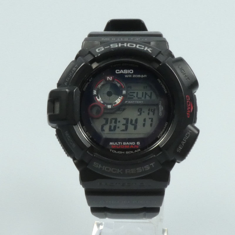 【中古】G-SHOCK | ジーショック MUDMAN 腕時計 GW-9300-1JF ブラック