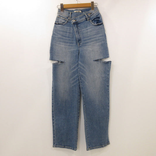 【中古】COCODEAL | ココディール リメイクウエストカットオフデニムパンツ デニムパンツ 73216252B ライトブルー サイズ:2