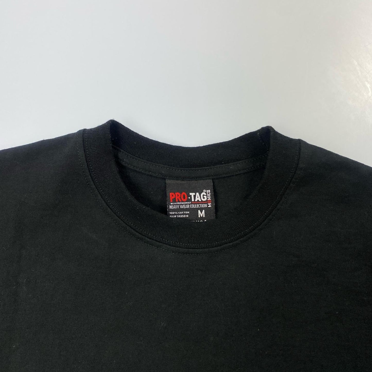 【中古】ACANTHUS | アカンサス OLD LOGO TEE 半袖Tシャツ MA2524 年式:2025S/S ×muta×PRO-TAG ブラック サイズ:M