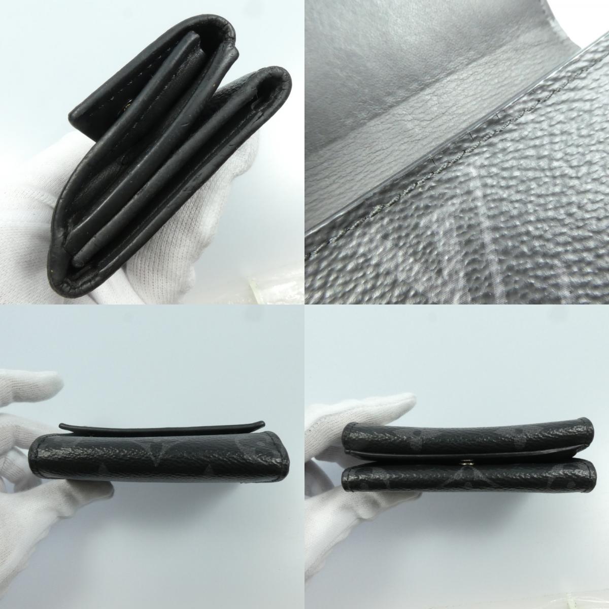 【中古】LOUIS VUITTON | ルイ・ヴィトン ディスカバリーコンパクトウォレット 長財布 M67630 ※イニシャルM.H入り