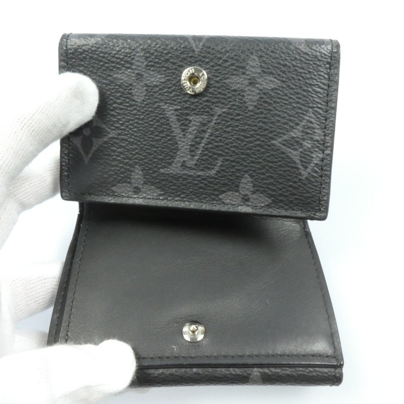 【中古】LOUIS VUITTON | ルイ・ヴィトン ディスカバリーコンパクトウォレット 長財布 M67630 ※イニシャルM.H入り