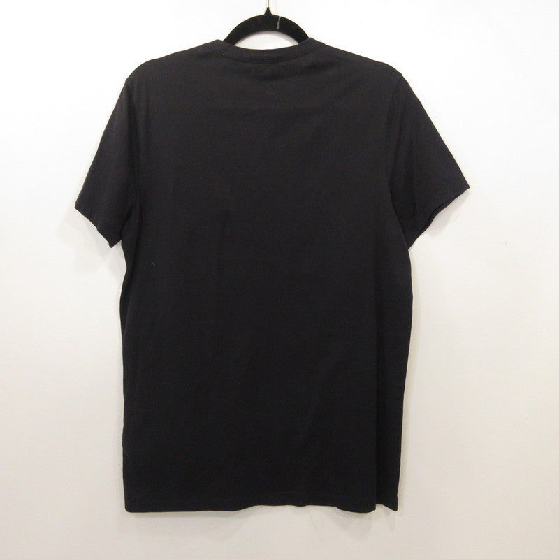 【中古】MONCLER | モンクレール ダブルロゴワッペン 半袖Tシャツ 8032500 国内正規品 ネイビー サイズ:M