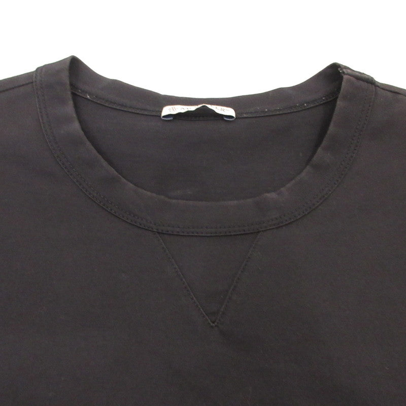 【中古】MONCLER | モンクレール ダブルロゴワッペン 半袖Tシャツ 8032500 国内正規品 ネイビー サイズ:M