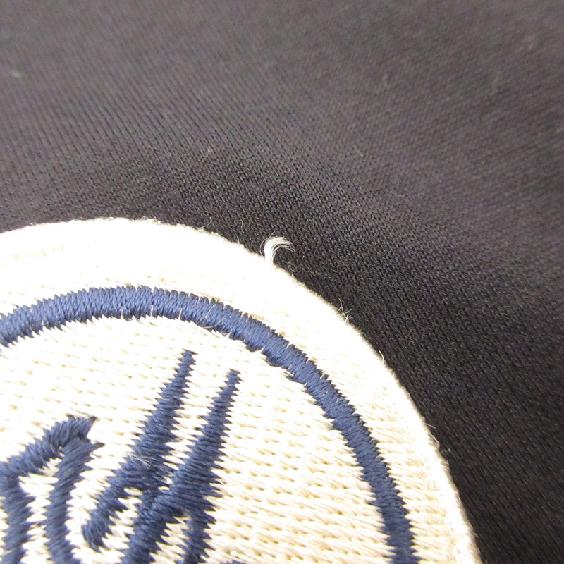 【中古】MONCLER | モンクレール ダブルロゴワッペン 半袖Tシャツ 8032500 国内正規品 ネイビー サイズ:M