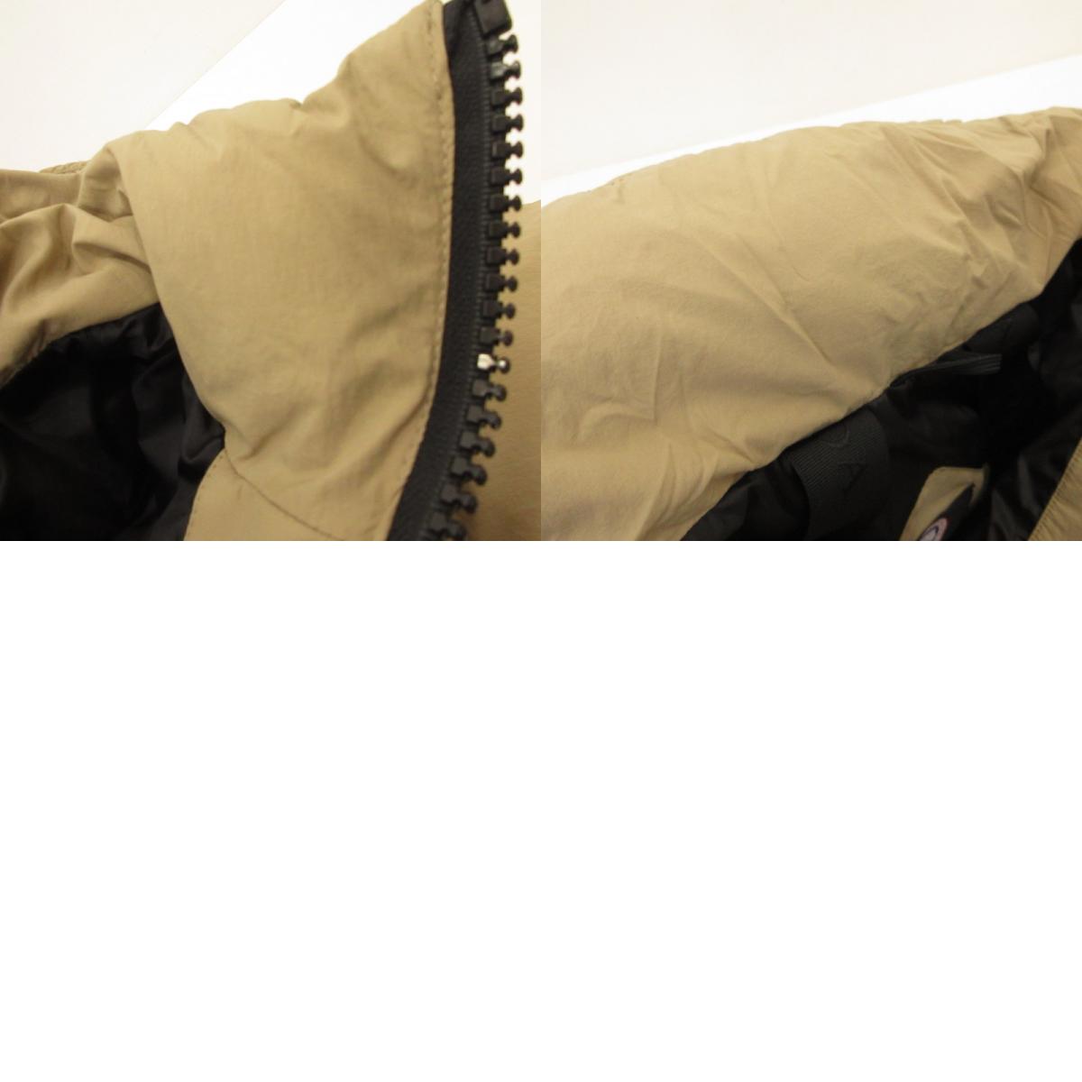 【中古】CANADA GOOSE | カナダグース ローレンスパッファージャケットブラックレーベル ダウンジャケット 2802MB 国内正規品 ベージュ サイズ:L