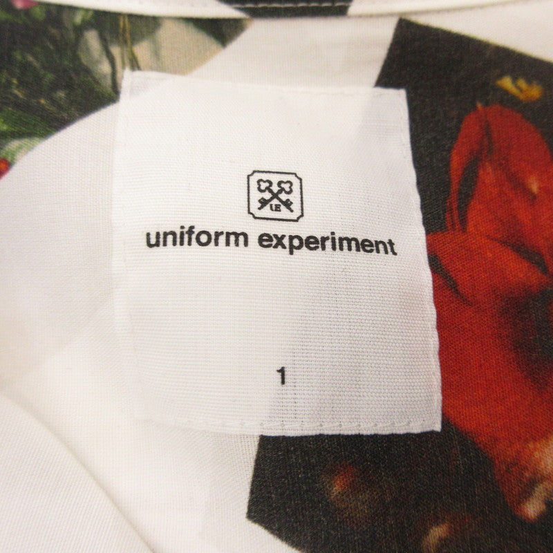 【中古】uniform experiment | ユニフォームエクスペリメント ARAKI POLAROID L/S SHIRT 半袖シャツ UE-192116 2019S/S サイズ:1