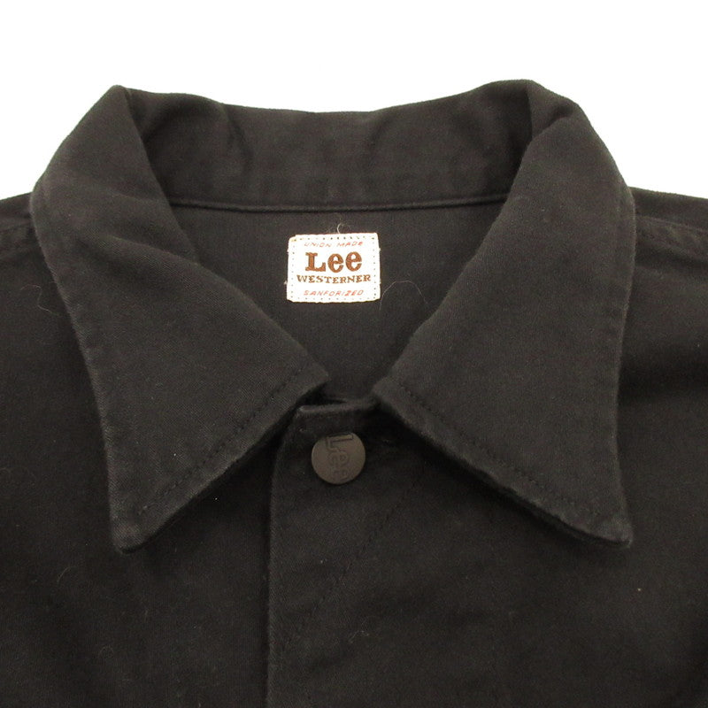 【中古】Lee | リー 別注100-J Westerner Jacket デニム LB0343 ×ROSSO ブラック サイズ:M
