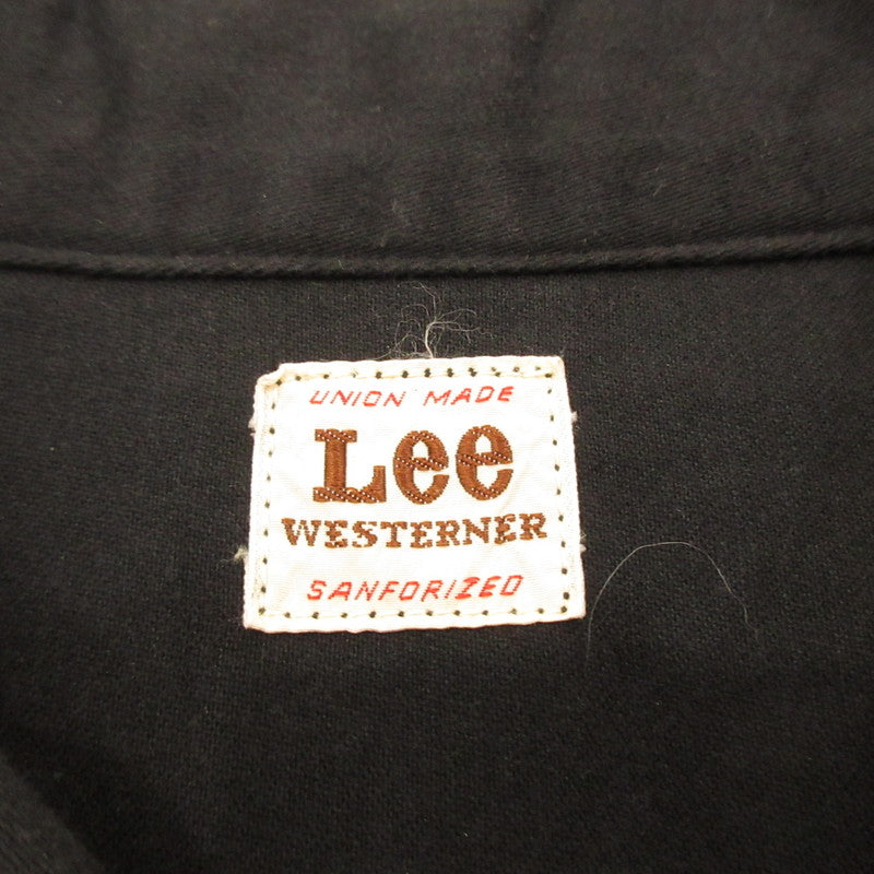【中古】Lee | リー 別注100-J Westerner Jacket デニム LB0343 ×ROSSO ブラック サイズ:M