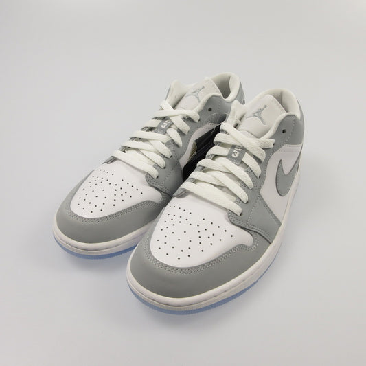 【中古】NIKE | ナイキ WMNS AIR JORDAN 1 LOW WHITE/WOLF GREY-ALUMINUM スニーカー DC0774-105 2024S/S グレー 27.5cm