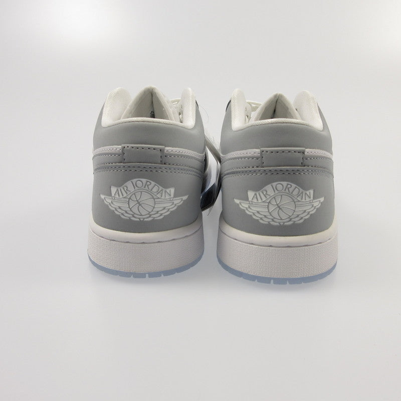 【中古】NIKE | ナイキ WMNS AIR JORDAN 1 LOW WHITE/WOLF GREY-ALUMINUM スニーカー DC0774-105 2024S/S グレー 27.5cm