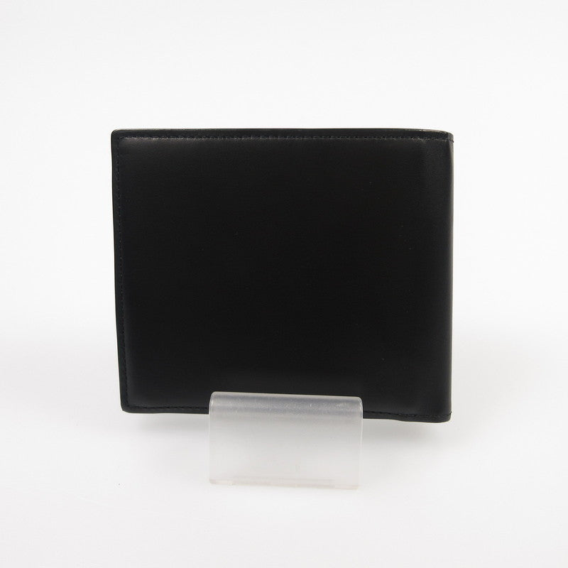 【中古】Paul Smith | ポール・スミス シグネチャーストライプインバーテッド 二つ折り財布 813025 ブラック