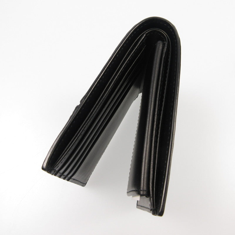 【中古】Paul Smith | ポール・スミス シグネチャーストライプインバーテッド 二つ折り財布 813025 ブラック