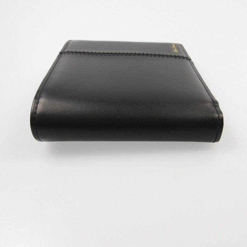 【中古】Paul Smith | ポール・スミス シグネチャーストライプインバーテッド 二つ折り財布 813025 ブラック