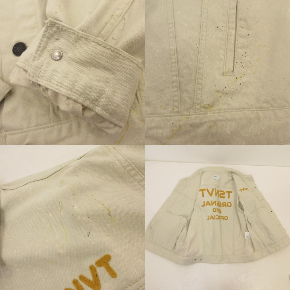 【中古】thisisneverthat | ディスイズネバーザット TSNVT Trucker Jacket デニム TN241WOWLS06 アイボリー サイズ:M