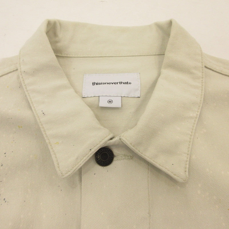 【中古】thisisneverthat | ディスイズネバーザット TSNVT Trucker Jacket デニム TN241WOWLS06 アイボリー サイズ:M