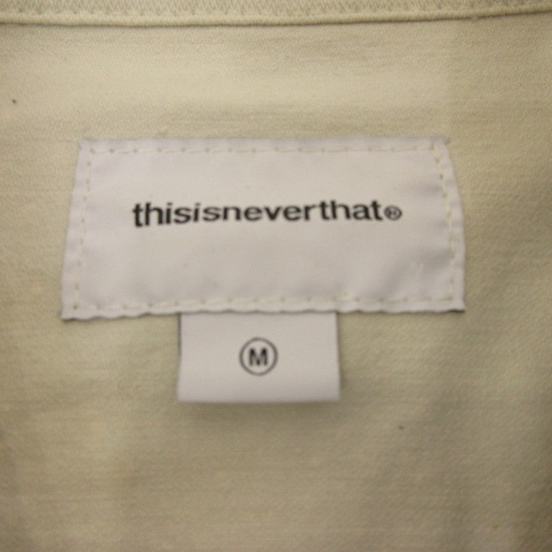 【中古】thisisneverthat | ディスイズネバーザット TSNVT Trucker Jacket デニム TN241WOWLS06 アイボリー サイズ:M
