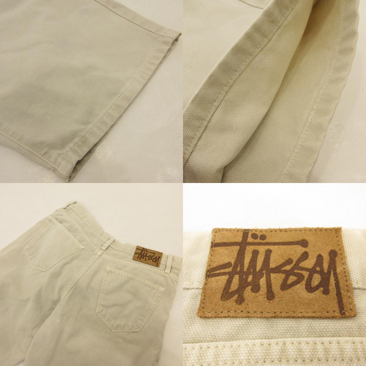 【中古】STUSSY | ステューシー BIG OL' SHORT WASHED CANVAS ショートパンツ 112277 グレー サイズ:30
