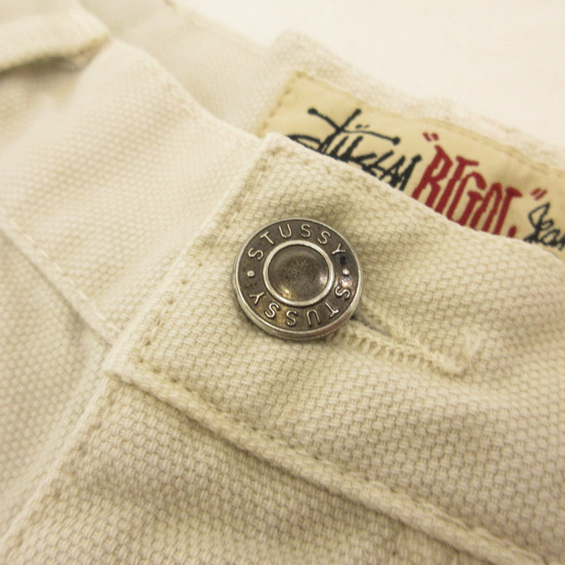 【中古】STUSSY | ステューシー BIG OL' SHORT WASHED CANVAS ショートパンツ 112277 グレー サイズ:30