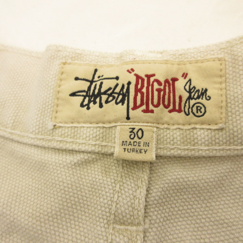【中古】STUSSY | ステューシー BIG OL' SHORT WASHED CANVAS ショートパンツ 112277 グレー サイズ:30