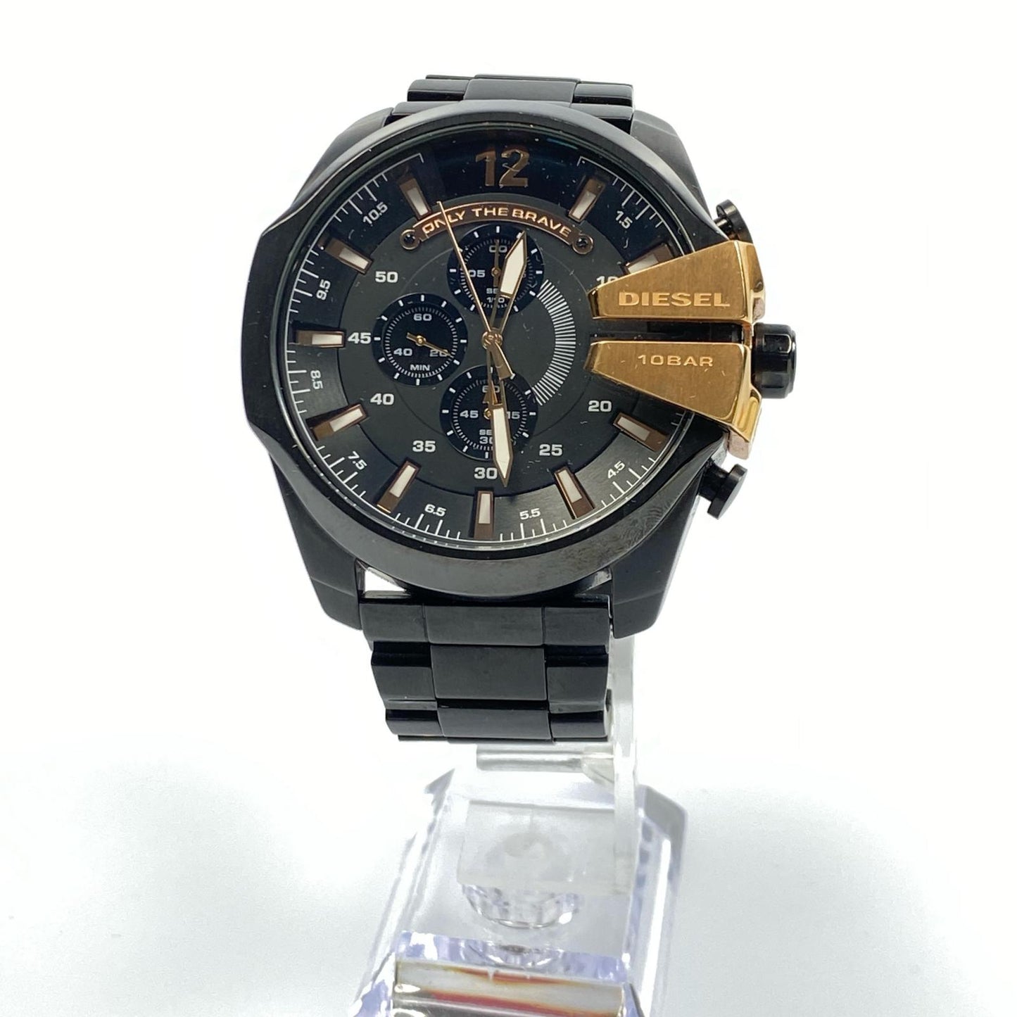 【中古】DIESEL | ディーゼル MEGA CHIEF 腕時計 DZ-4309 アナログクォーツ ブラック
