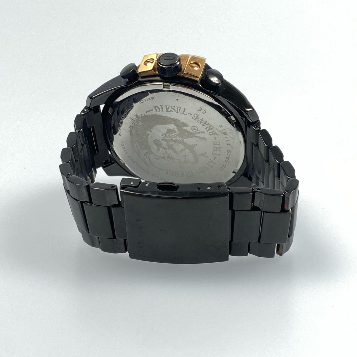【中古】DIESEL | ディーゼル MEGA CHIEF 腕時計 DZ-4309 アナログクォーツ ブラック