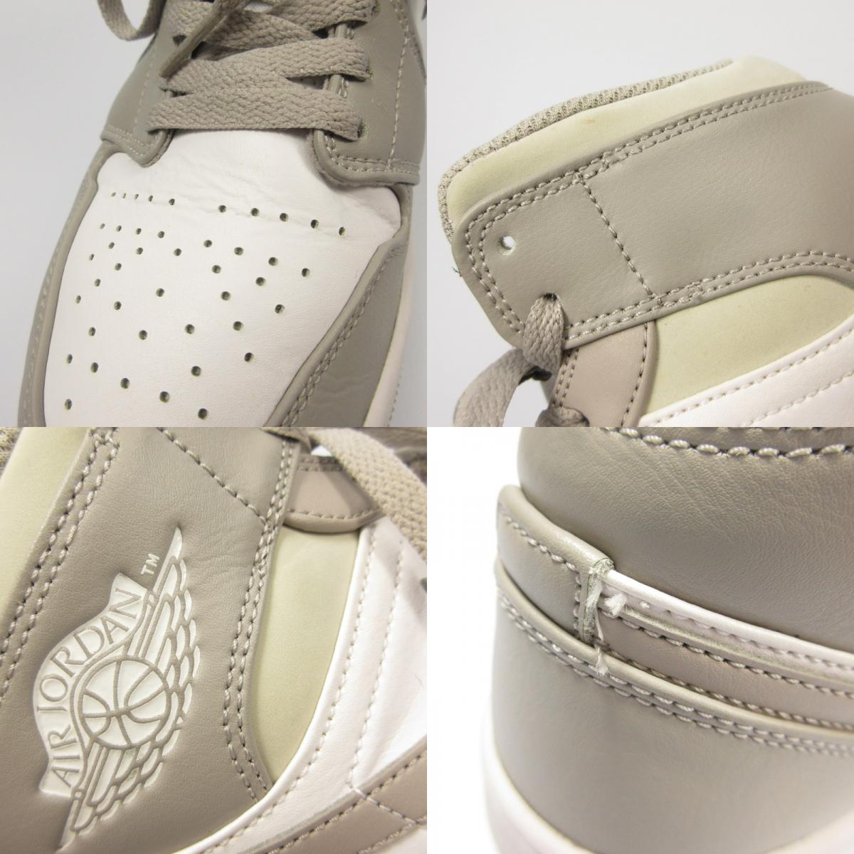 【中古】NIKE | ナイキ AIR JORDAN 1 MID COLLEGE GREY スニーカー 554724-082 年式:2021S/S グレー 27.5cm