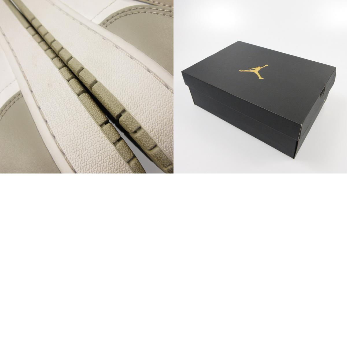 【中古】NIKE | ナイキ AIR JORDAN 1 MID COLLEGE GREY スニーカー 554724-082 年式:2021S/S グレー 27.5cm