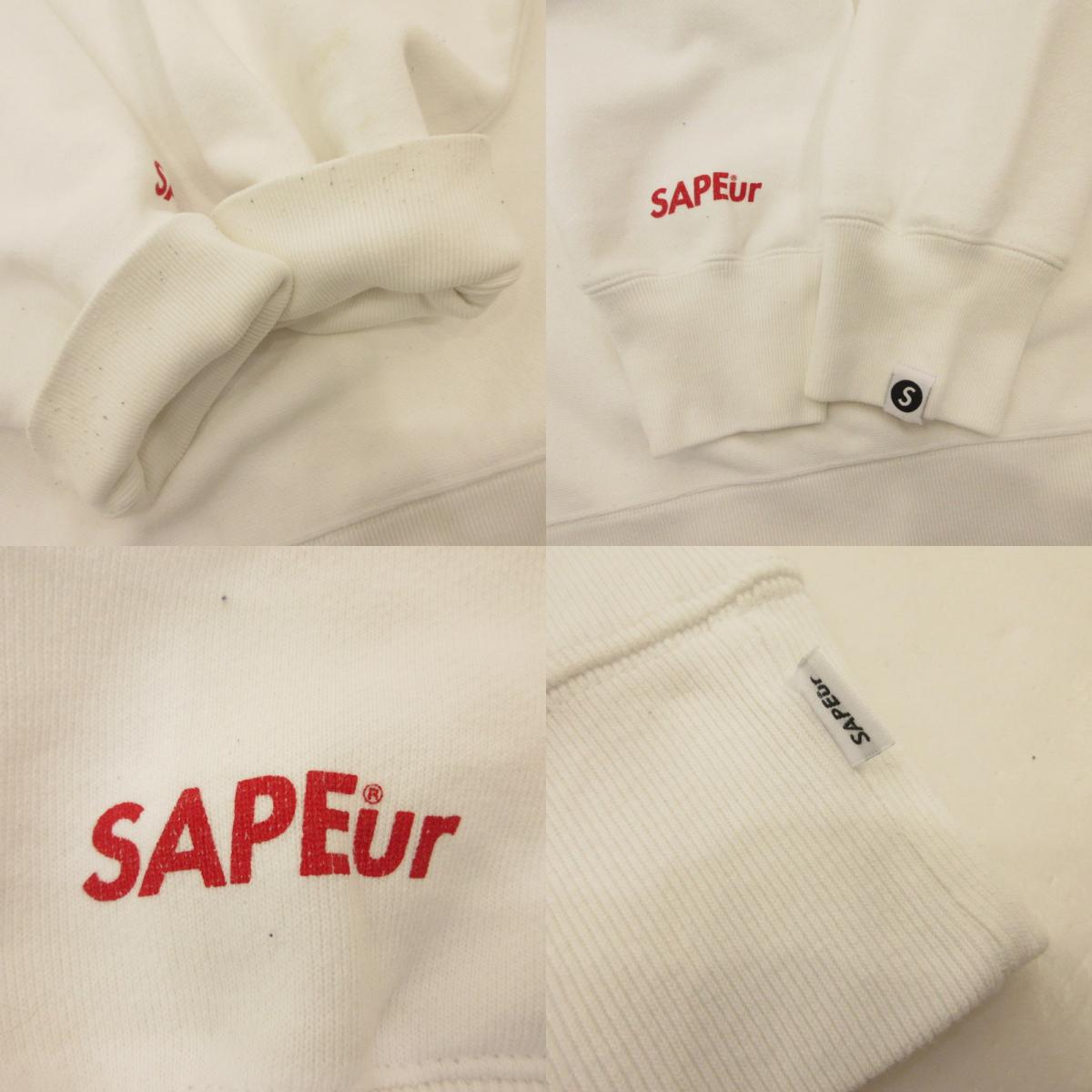 【中古】SAPEur | サプール スウェット ホワイト サイズ:XL