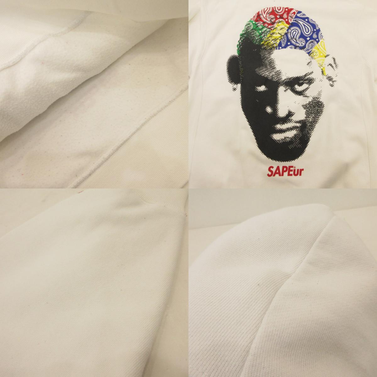 【中古】SAPEur | サプール スウェット ホワイト サイズ:XL