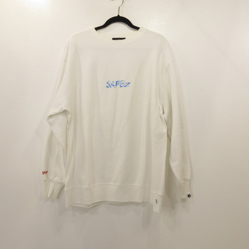 【中古】SAPEur | サプール スウェット ホワイト サイズ:XL