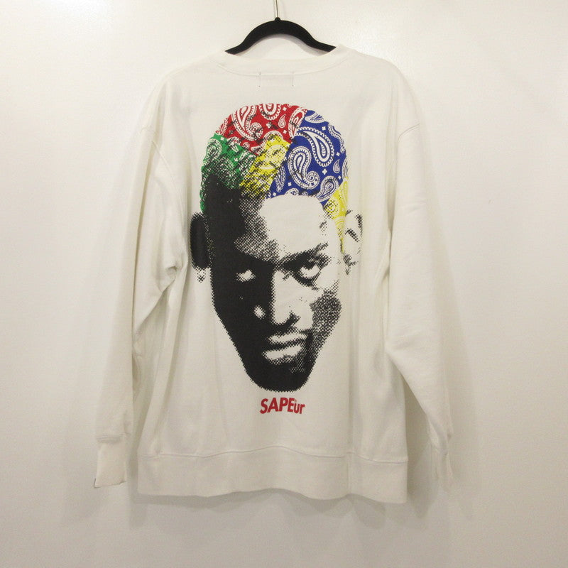 【中古】SAPEur | サプール スウェット ホワイト サイズ:XL