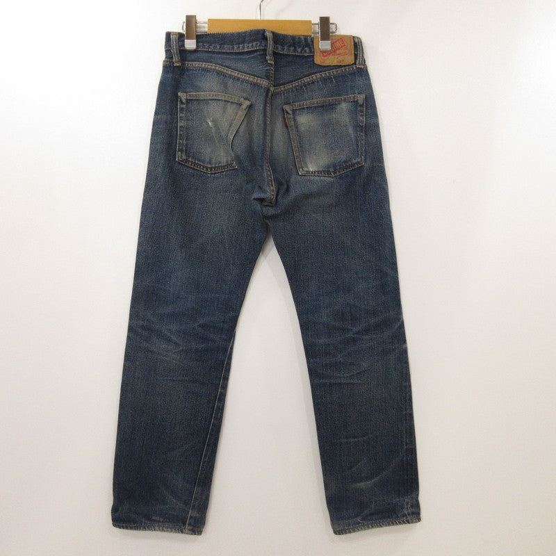 【中古】Denime | ドゥニーム デニムパンツ オレンジ耳/SHINS期/旧ドゥニーム/赤タブ ブルー サイズ:32