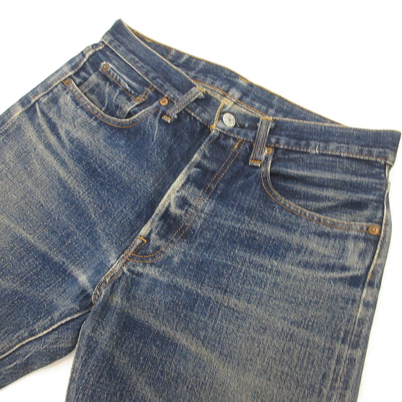 【中古】Denime | ドゥニーム デニムパンツ オレンジ耳/SHINS期/旧ドゥニーム/赤タブ ブルー サイズ:32