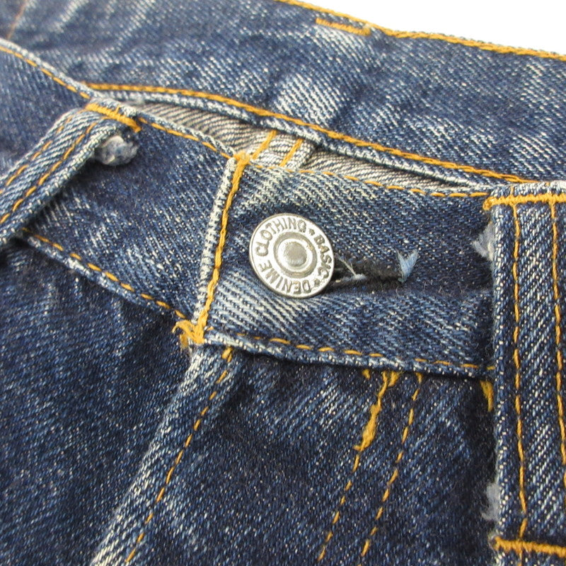【中古】Denime | ドゥニーム デニムパンツ オレンジ耳/SHINS期/旧ドゥニーム/赤タブ ブルー サイズ:32