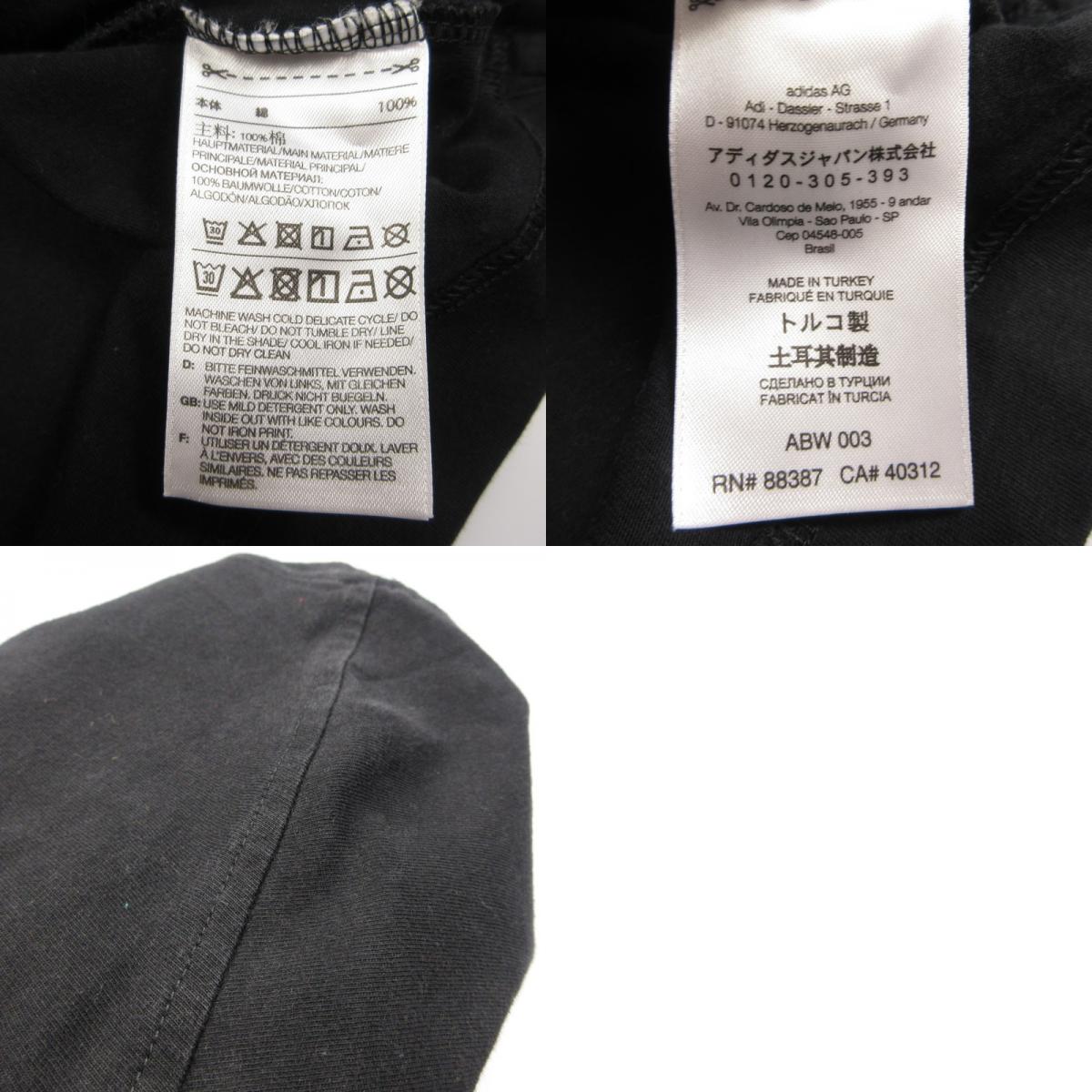 【中古】Y-3 | ワイスリー スクエアラベルロゴ Tシャツ 半袖Tシャツ GV6060 ブラック サイズ:M