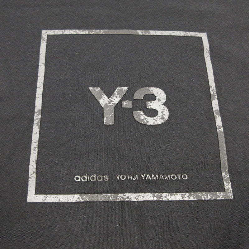 【中古】Y-3 | ワイスリー スクエアラベルロゴ Tシャツ 半袖Tシャツ GV6060 ブラック サイズ:M