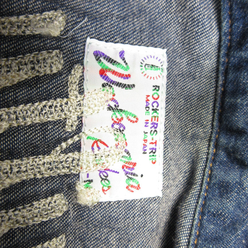 【中古】WACKOMARIA | ワコマリア マリア刺繍 GOD BLESS YOU その他トップス ネイビー サイズ:M