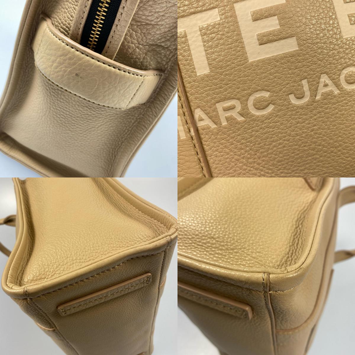【中古】MARC JACOBS | マークジェイコブス THE LEATHER MEDIUM TOTE BAG その他バッグ H004L01PF21 ショルダー欠品 ベージュ