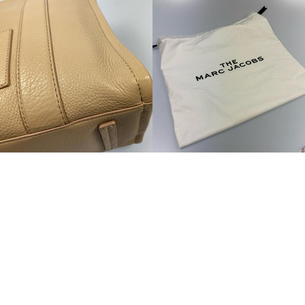 【中古】MARC JACOBS | マークジェイコブス THE LEATHER MEDIUM TOTE BAG その他バッグ H004L01PF21 ショルダー欠品 ベージュ