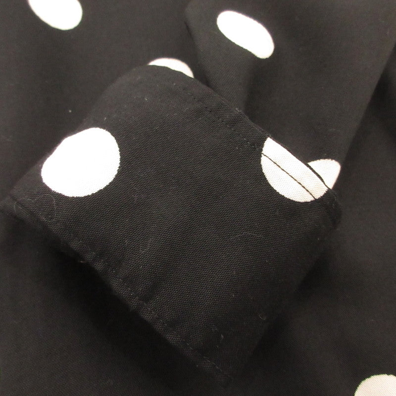 【中古】WACKOMARIA | ワコマリア DOTS HAWAIIAN SHIRT L/S 長袖シャツ 20SSE-WMS-HI05 ブラック サイズ:S