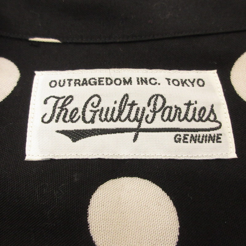 【中古】WACKOMARIA | ワコマリア DOTS HAWAIIAN SHIRT L/S 長袖シャツ 20SSE-WMS-HI05 ブラック サイズ:S