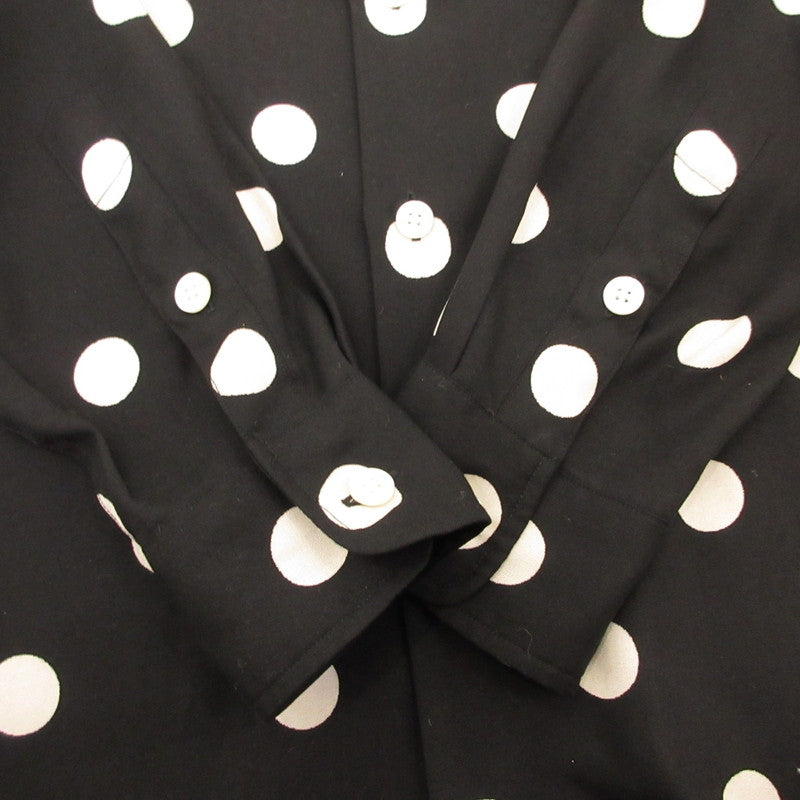 【中古】WACKOMARIA | ワコマリア DOTS HAWAIIAN SHIRT L/S 長袖シャツ 20SSE-WMS-HI05 ブラック サイズ:S