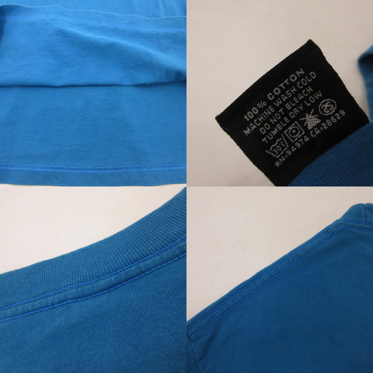 【中古】STUSSY | ステューシー サーフマン 半袖Tシャツ ブルー サイズ:L