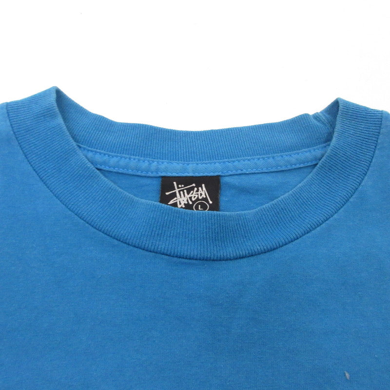 【中古】STUSSY | ステューシー サーフマン 半袖Tシャツ ブルー サイズ:L