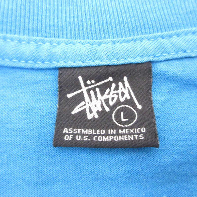 【中古】STUSSY | ステューシー サーフマン 半袖Tシャツ ブルー サイズ:L