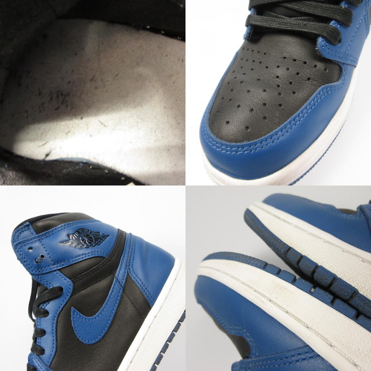 【中古】NIKE | ナイキ AIR JORDAN 1 RETRO HIGH OG Dark Marina Blue スニーカー 555088-404 ブルー 26.5cm