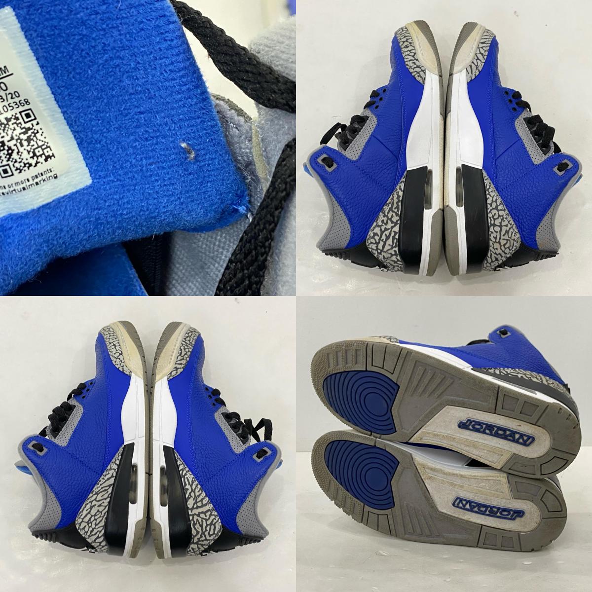 【中古】NIKE | ナイキ AIR JORDAN 3 RETRO スニーカー CT8532-400 2020S/S 26.0cm ブルー 26cm
