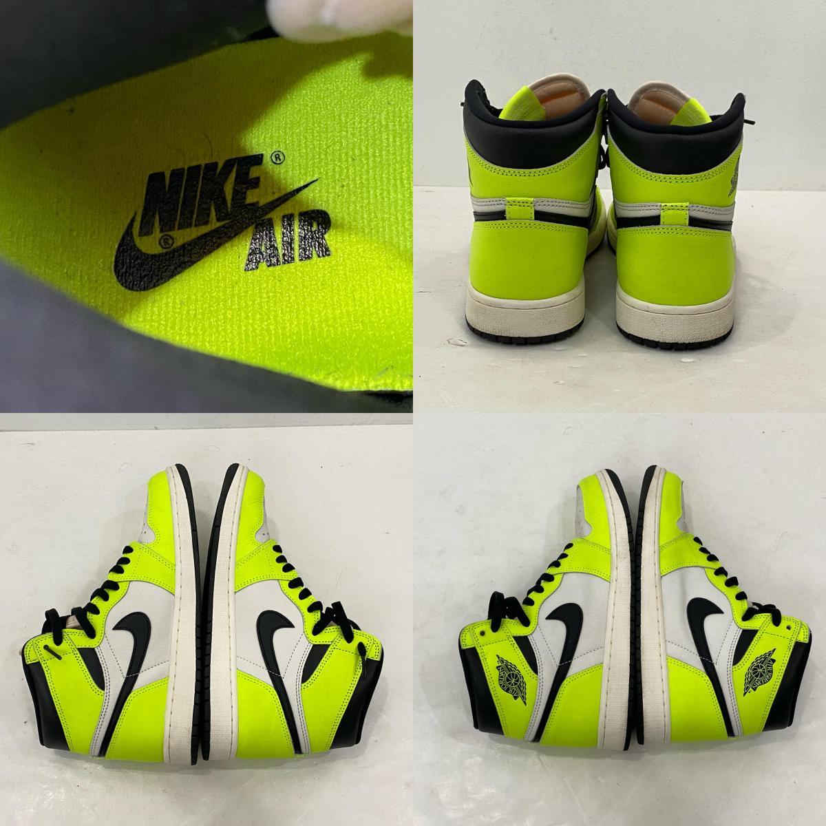 【中古】NIKE | ナイキ Air Jordan 1 High OG Volt/Visionaire スニーカー 555088-702 2022S/S 26.5cm ライトグリーン 26.5cm