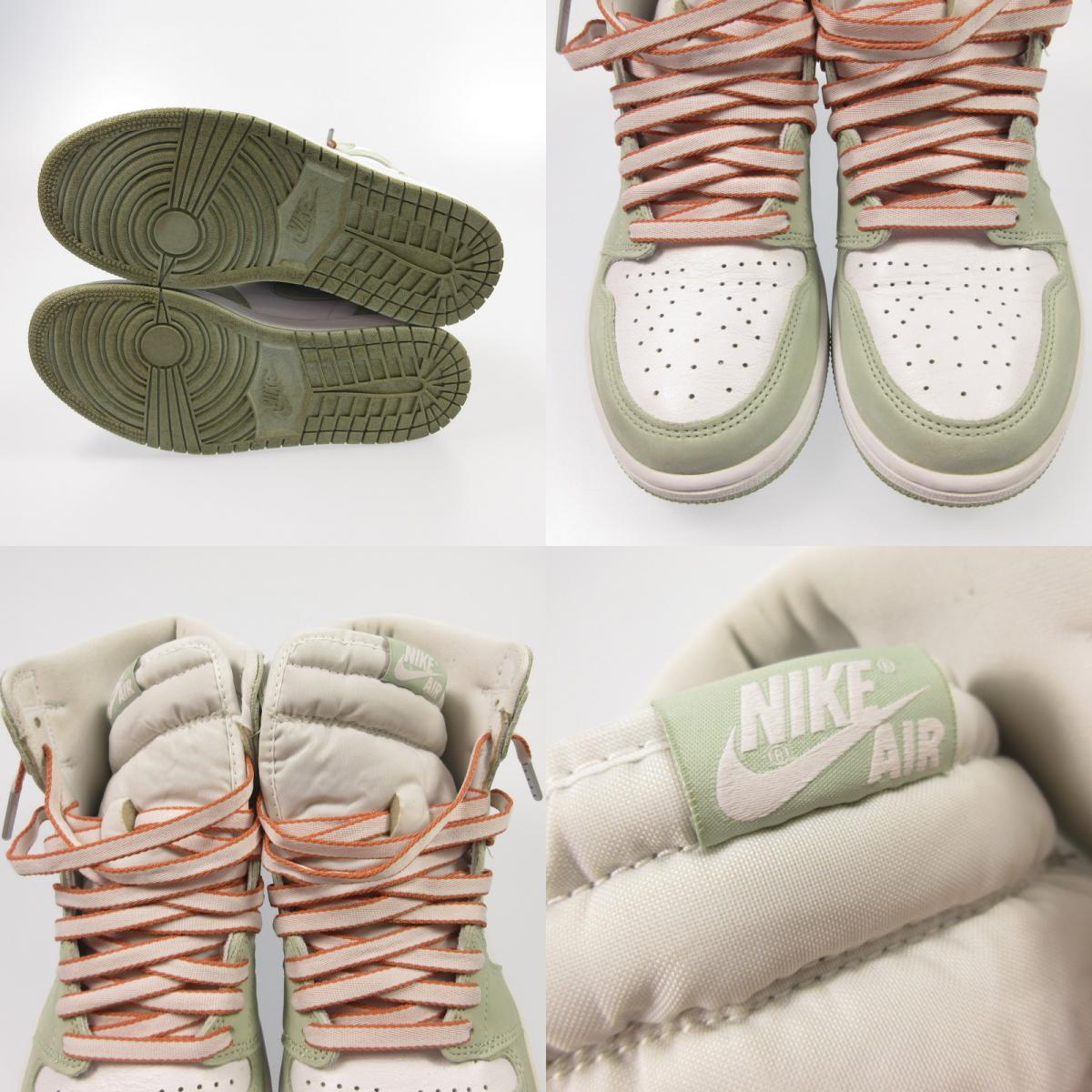 【中古】NIKE | ナイキ WMNS AIR JORDAN 1 RETRO HIGH OG SEAFOAM GREEN スニーカー CD0461-002 2021A/W  ライトグリーン 27.5cm