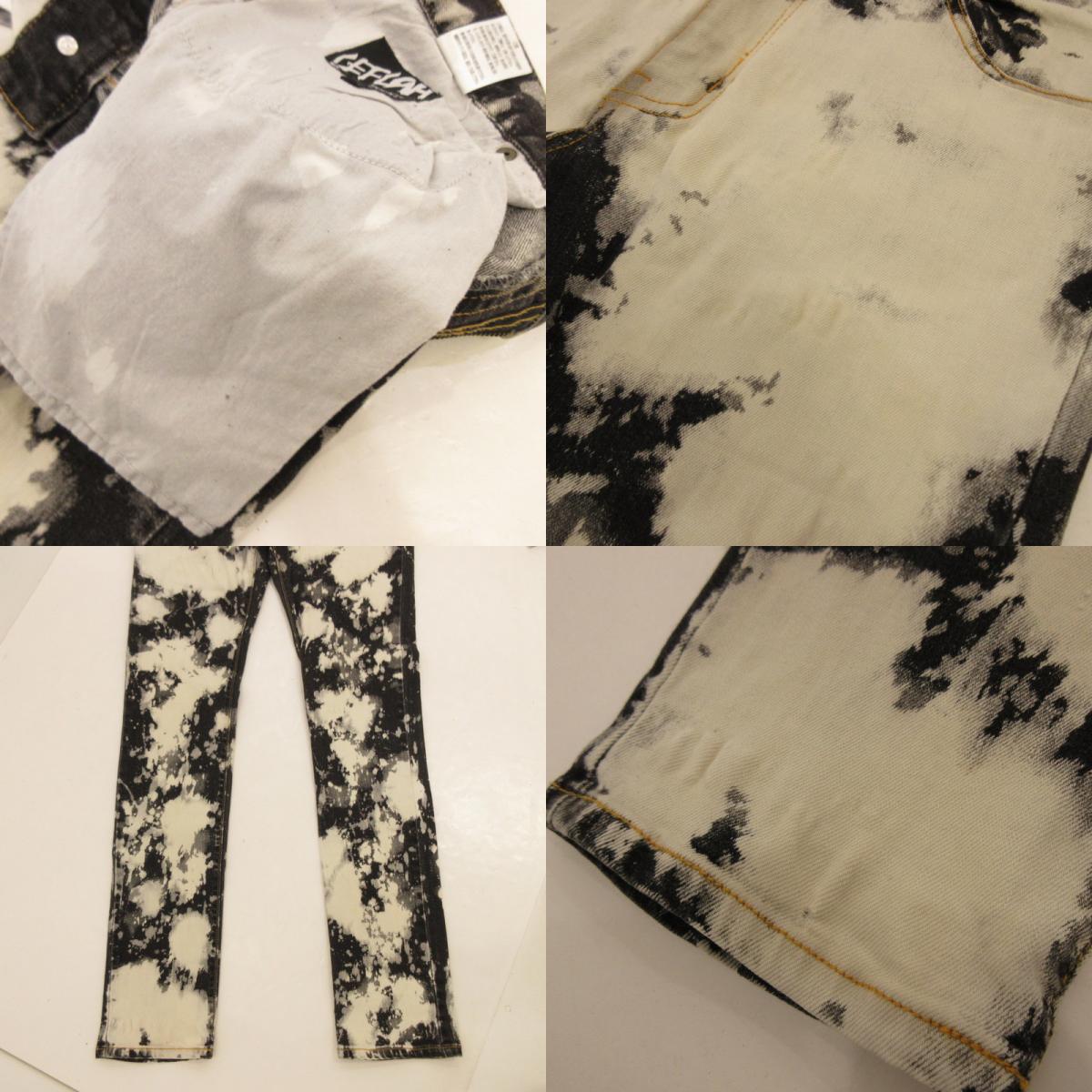 【中古】LEFLAH | レフラー ブリーチスキニーデニム デニムパンツ サイズ:XXL